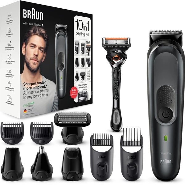 Coupon ❤️ Braun All-in-one MGK7321 Mouillé & Sec Noir, Gris, Tondeuse 🧨 4 Coupon ❤️ Braun All-in-one MGK7321 Mouillé & Sec Noir, Gris, Tondeuse 🧨 – Image 2