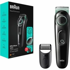 Bon marché 😍 Braun BeardTrimmer 3 BT3321 Noir, Tondeuse à Barbe 💯