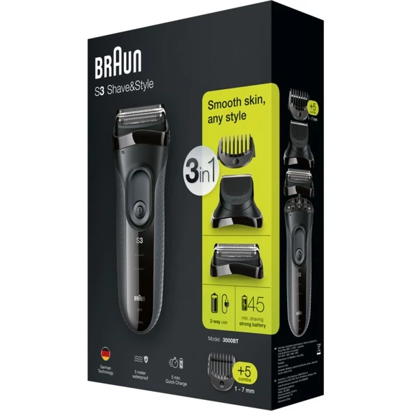 Vente flash 🔥 Braun BeardTrimmer Series 3 3000BT Shave&Style Gris, Rasoir 🎁 5 Vente flash 🔥 Braun BeardTrimmer Series 3 3000BT Shave&Style Gris, Rasoir 🎁 – Image 3