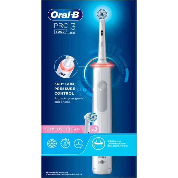 Sortie ✨ Braun Oral-B Pro 3 3000 Sensitive Clean, Brosse A Dents Electrique 🛒 – Image 3