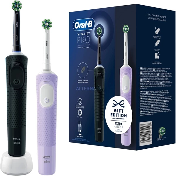 Grosses soldes 🎁 Braun Oral-B Vitality Pro D103 Duo, Brosse A Dents Electrique ❤️