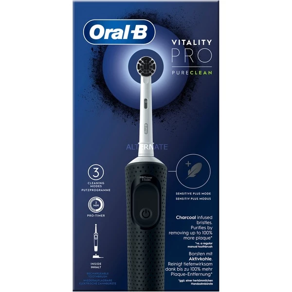 Coupon ⭐ Braun Oral-B Vitality Pro D103 Pure Clean Black, Brosse A Dents Electrique 😀 – Image 3