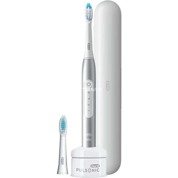 Meilleure vente 😀 Braun Pulsonic Slim Luxe 4500 Adulte Brosse à Dents à Ultrasons Platine, Brosse A Dents Electrique 🎉