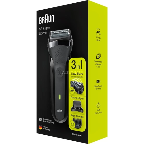 Remise 😀 Braun Series 3 81702941 Rasoir Pour Homme Rasoir à Grille Tondeuse Noir 🥰 – Image 2