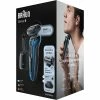 Promo 😀 Braun Series 6 60-B7200cc Rasoir à Grille Tondeuse Bleu ✔️