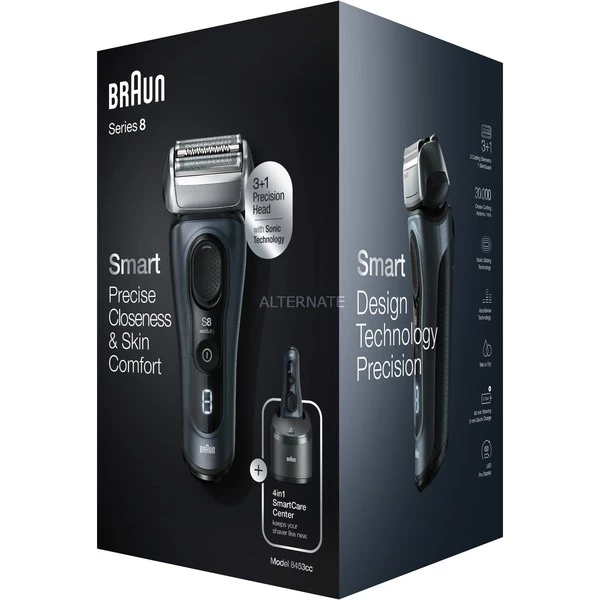 Sortie 👏 Braun Series 8 8453cc Rasoir à Grille Tondeuse Noir, Gris 👍 3 Sortie 👏 Braun Series 8 8453cc Rasoir à Grille Tondeuse Noir, Gris 👍