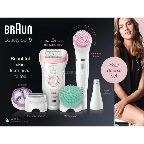 Sortie 🧨 Braun Silk-épil 9 81683682 épilateur 40 Pince(s) Blanc, Rose, Appareil à épiler ✨ – Image 3