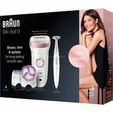 Vente flash ✔️ Braun Silk-épil 9 9/980 SensoSmart 40 Pince(s) Or Rose, Blanc, Appareil à épiler ⌛ – Image 3
