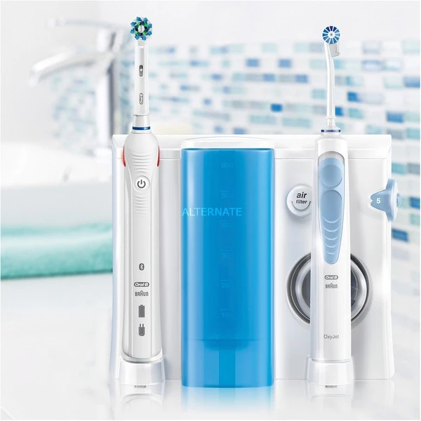 Meilleure affaire 🥰 Braun Smart 5000 + Oxyjet Adulte Brosse à Dents Rotative Oscillante Bleu, Blanc, Soins Buccaux ✨ – Image 5
