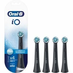 De gros ⌛ Braun IO Ultimate Clean 4 Pièce(s) Noir, Tête Brosse à Dent électrique ⭐