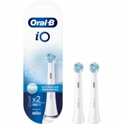 De gros 👏 Braun IO Ultimative 2 Pièce(s) Blanc, Tête Brosse à Dent électrique 🥰