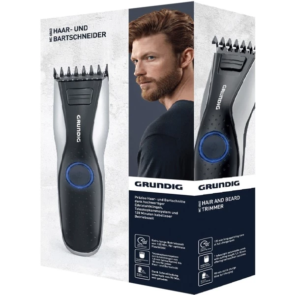 Bon marché 👍 Grundig MC 6840 Noir, Argent, Tondeuse à Barbe ⌛ 5 Bon marché 👍 Grundig MC 6840 Noir, Argent, Tondeuse à Barbe ⌛ – Image 3