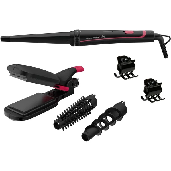 Le moins cher 😉 Rowenta Infinite Looks CF4222F0 Brosse Soufflante Et Fer à Lisser Multistyler À Chaleur Noir, Rose 48 W 😉 3 Le moins cher 😉 Rowenta Infinite Looks CF4222F0 Brosse Soufflante Et Fer à Lisser Multistyler À Chaleur Noir, Rose 48 W 😉